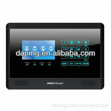 Wireless GSM Anti-theft Pure Black Alarm System with Power-off Inform Function